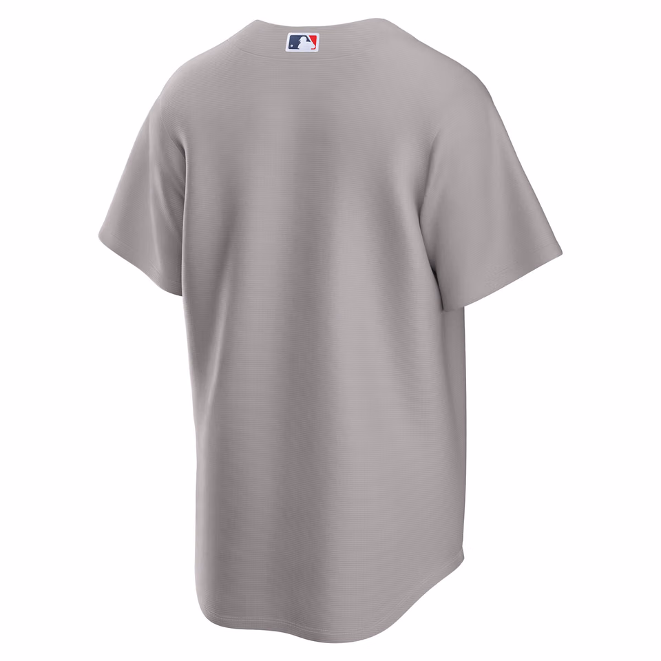 Boston Red Sox Replica MLB Road Jersey Grey view 2