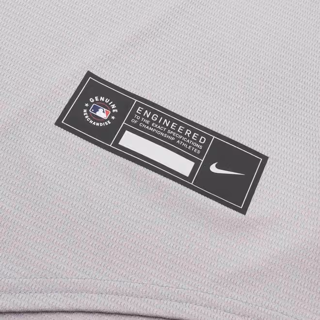 Boston Red Sox Replica MLB Road Jersey Grey view 4
