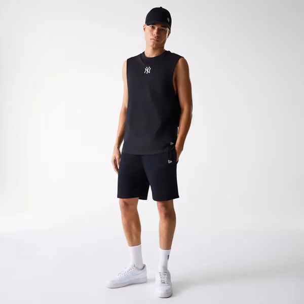 New York Yankees MLB Sweat Shorts Black view 7
