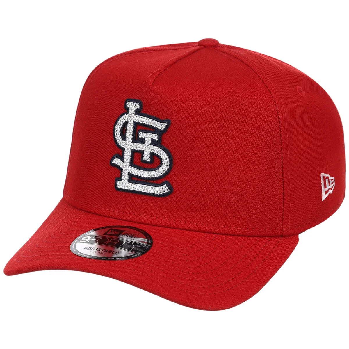 St. Louis Cardinals MLB Diamond Bling New Era 9FORTY A-Frame detail view