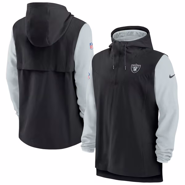 Las Vegas Raiders On-Field 2022 NFL Sideline Nike Lightweight Player Jacket view 1