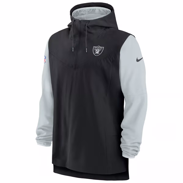 Las Vegas Raiders On-Field 2022 NFL Sideline Nike Lightweight Player Jacket view 2