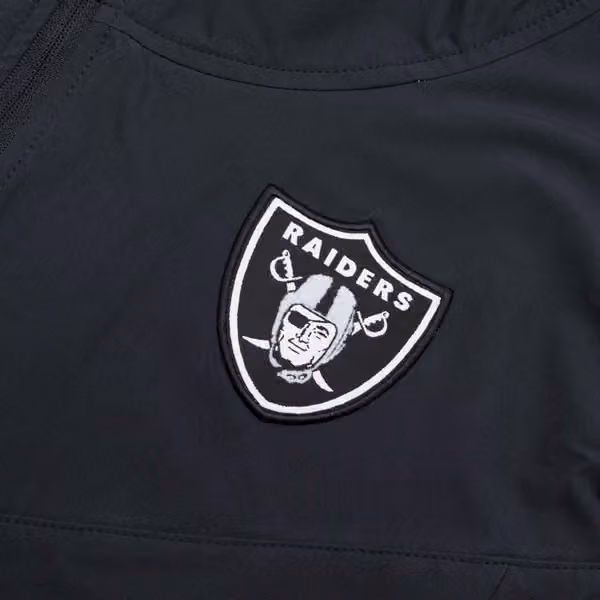 Las Vegas Raiders On-Field 2022 NFL Sideline Nike Lightweight Player Jacket view 4