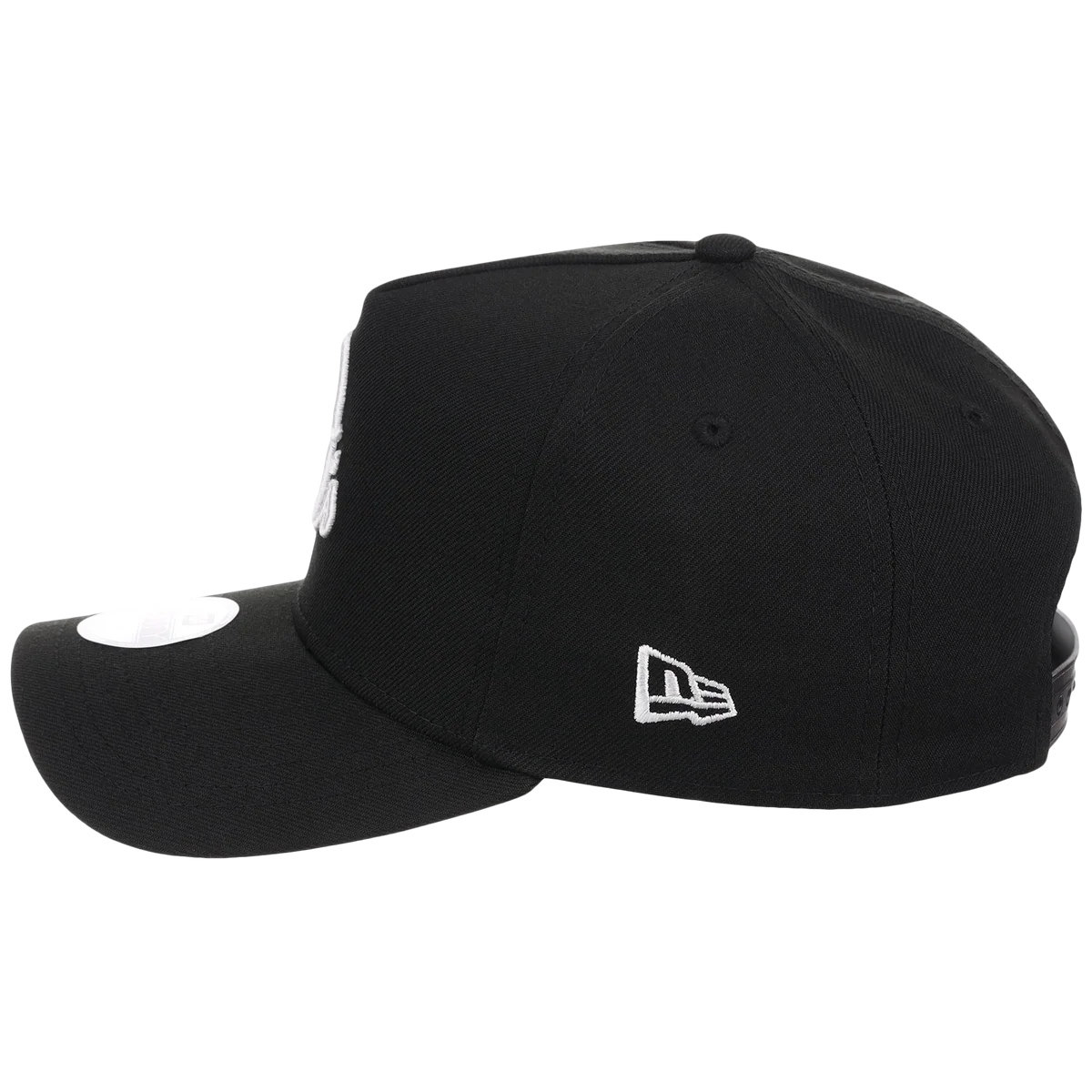 Baltimore Orioles Women's New Era 9FORTY Black A-Frame detail view