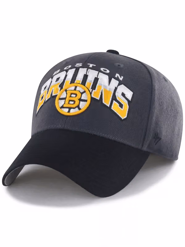 Boston Bruins Split Block MVP NHL Cap Gray product photo