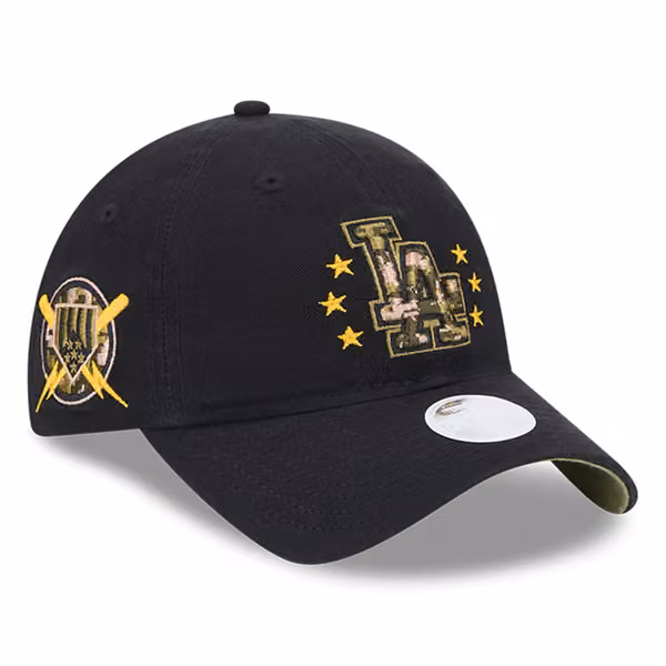 Los Angeles Dodgers 2024 MLB Armed Forces New Era Women's 9TWENTY Cap Black product photo