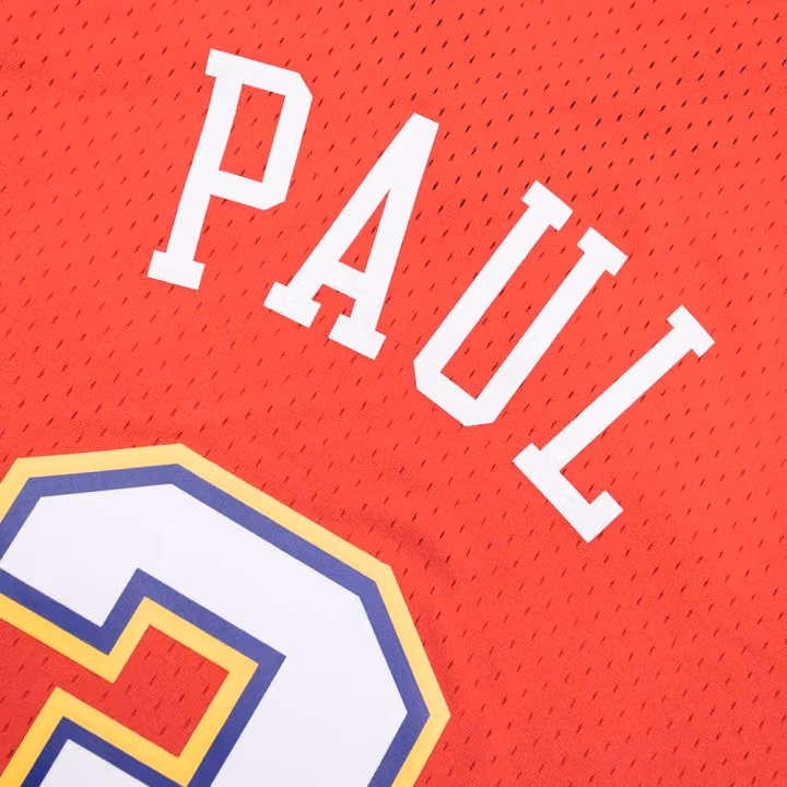 Chris Paul #3 Oklahoma City Hornets 2006-07 Mitchell & Ness Swingman NBA Jersey Red view 5