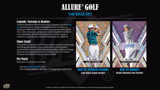 2026 Upper Deck Allure Golf Hobby Box view 3