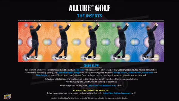 2026 Upper Deck Allure Golf Hobby Box view 4