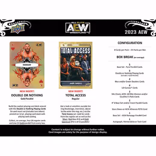 2023 Upper Deck All Elite Wrestling AEW Hobby Box view 4