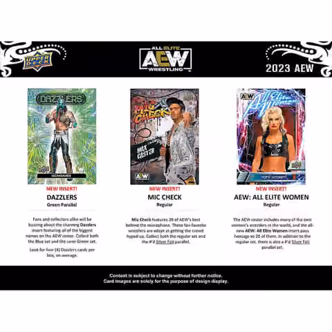 2023 Upper Deck All Elite Wrestling AEW Hobby Box view 3