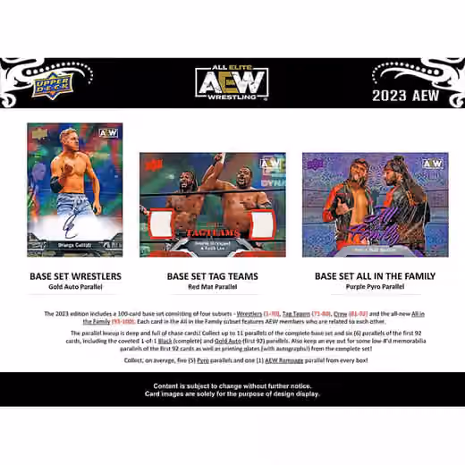 2023 Upper Deck All Elite Wrestling AEW Hobby Box view 2