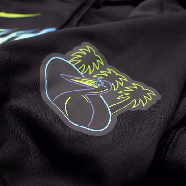 Tampa Bay Rays City Connect 2026 MLB Authentic Therma Hoodie Black view 4