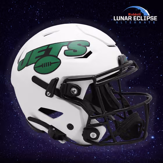 New York Jets Lunar Eclipse NFL Speed Mini Helmet view 2