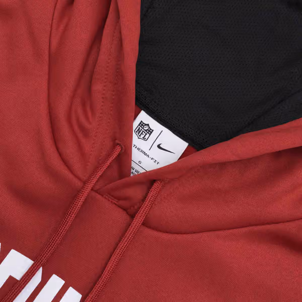Arizona Cardinals 2022 NFL On-Field Sideline Nike Therma-FIT Hoodie Red view 4