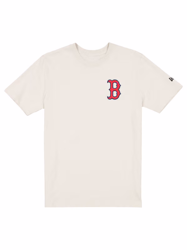 Boston Red Sox Ballpark Hot Dog Oversized MLB T-Shirt Cream view 2