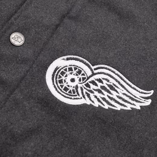 Detroit Red Wings First Rounder Starter NHL Varsity Wool Jacket view 3