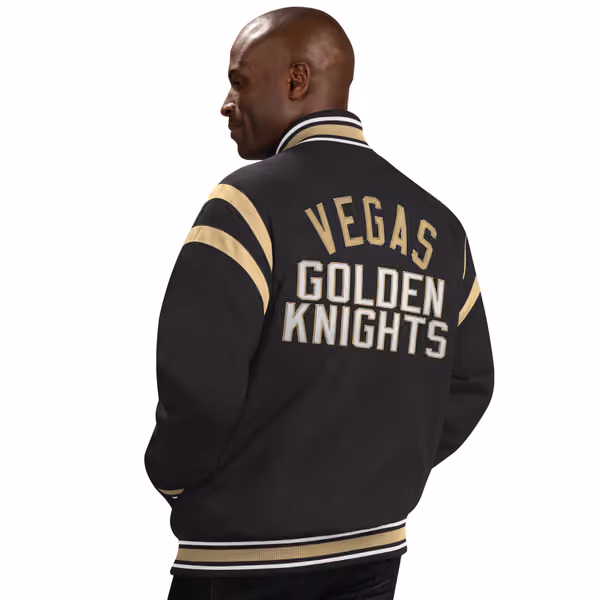 Vegas Golden Knights G-III Tailback NHL Varsity Jacket Black view 2