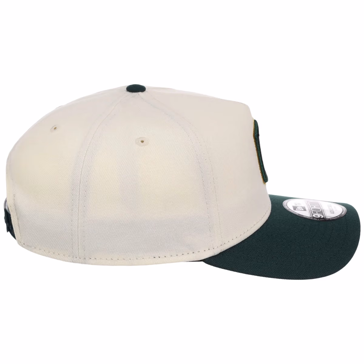 Cleveland Guardians MLB Chrome x Dark Green FASHION CORE New Era 9FORTY A-Frame detail view