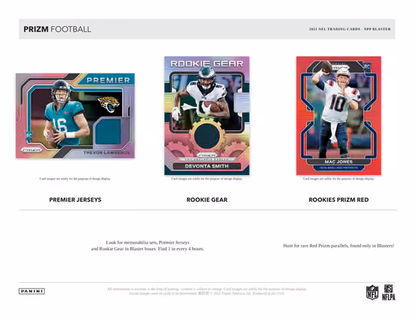 2021 Panini Prizm NFL Football Blaster Box view 3