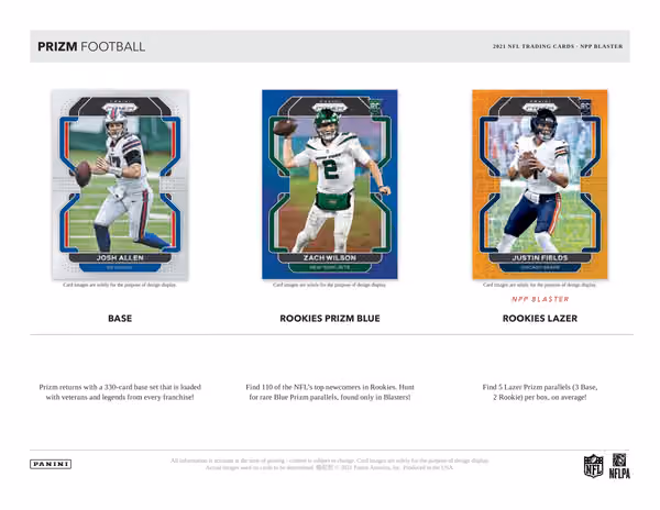 2021 Panini Prizm NFL Football Blaster Box view 2