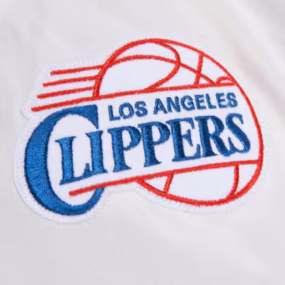 Los Angeles Clippers Mitchell & Ness Script Heavyweight Satin NBA Jacket view 4