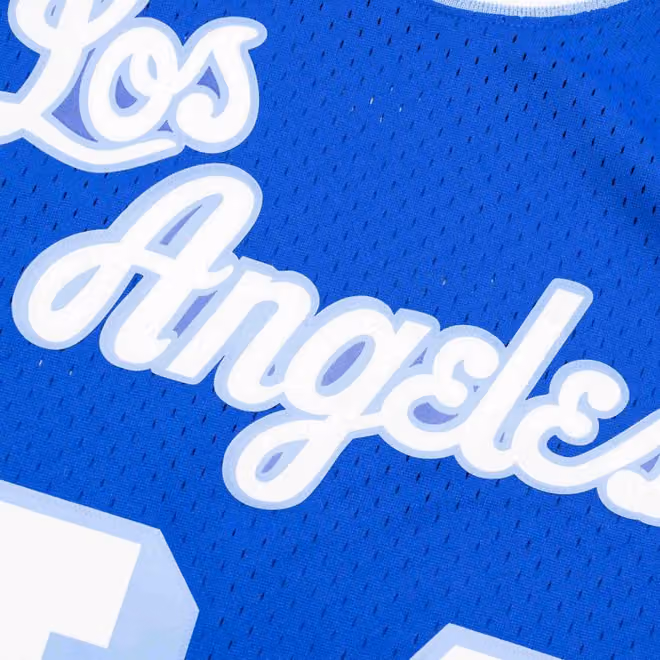 Jerry West #44 Los Angeles Lakers 1960-61 Mitchell & Ness Swingman NBA Jersey Blue view 5