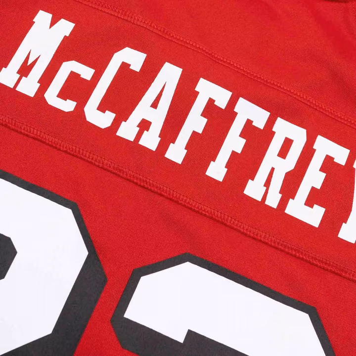 Christian McCaffrey #23 San Francisco 49ers Game NFL Jersey Alternate Red (YOUTH) view 4