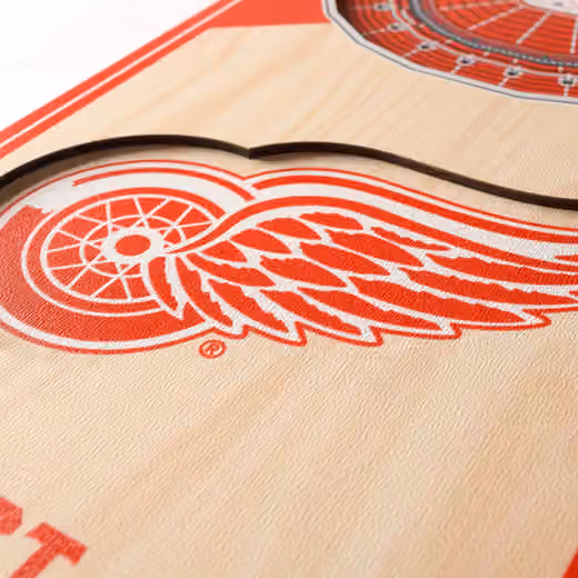 Detroit Red Wings 3D Stadium NHL Banner view 3