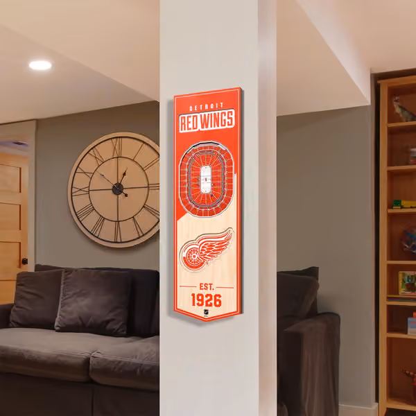 Detroit Red Wings 3D Stadium NHL Banner view 6