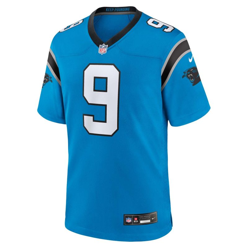 Bryce Young #9 Carolina Panthers Nike Game NFL Jersey Blue view 3