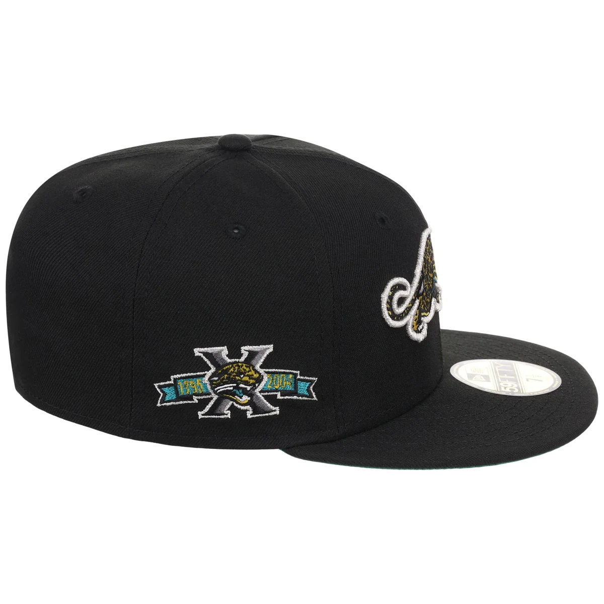 Jacksonville Jaguars NFL Black Dome New Era 59FIFTY detail view