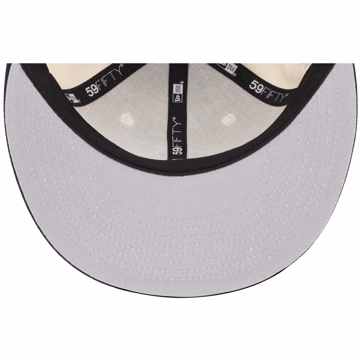 New York Yankees 'Concrete Roses' New Era 59FIFTY (Cream/Navy) back view