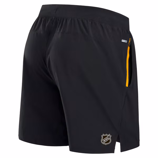 Boston Bruins 2024/25 Authentic Pro Locker Room NHL Shorts Black view 3