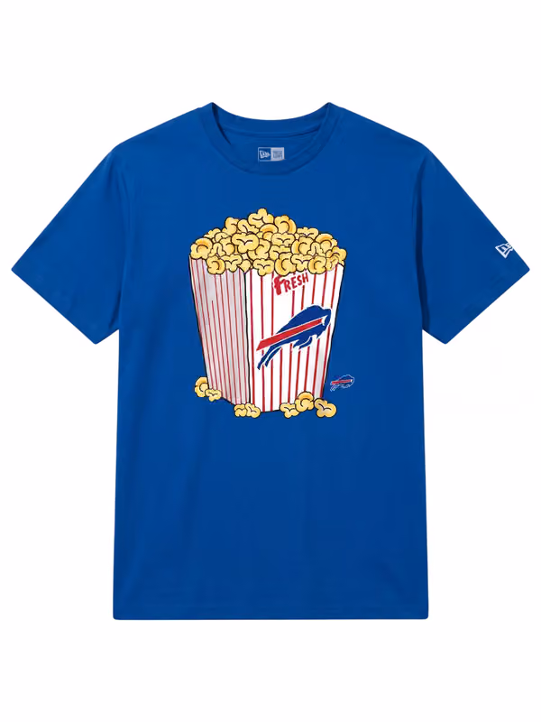 Buffalo Bills Popcorn Oversized NFL T-Shirt Blue view 1