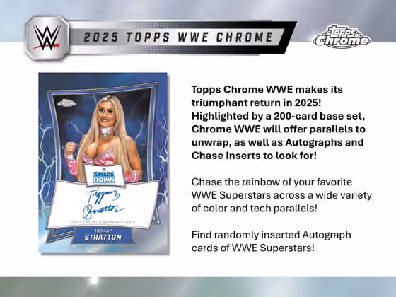 2025 Topps Chrome WWE Wrestling Mega Box view 2