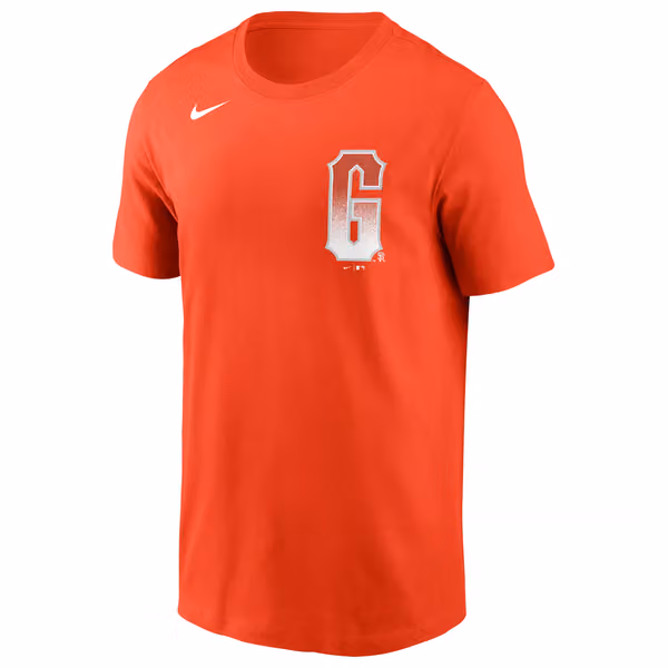 San Francisco Giants City Connect Nike MLB T-Shirt Orange view 1