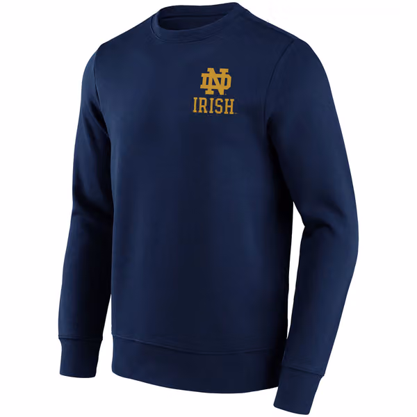 Notre Dame Fighting Irish "IRISH" Crew Sweatshirt Navy view 2
