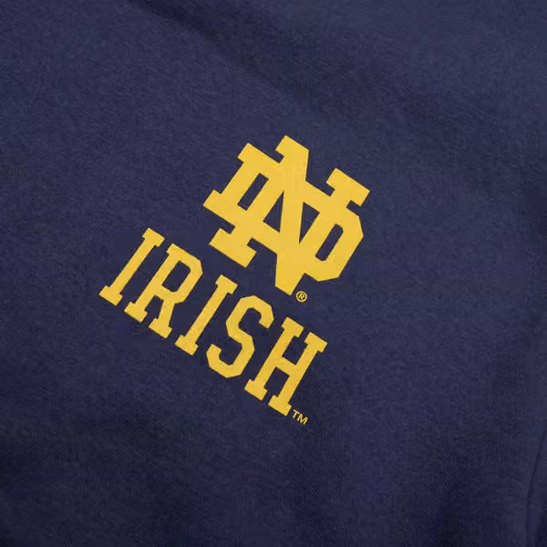Notre Dame Fighting Irish "IRISH" Crew Sweatshirt Navy view 4