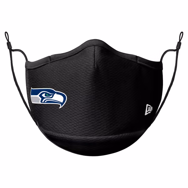 Seattle Seahawks Official NFL On-Field Face Mask Black view 1