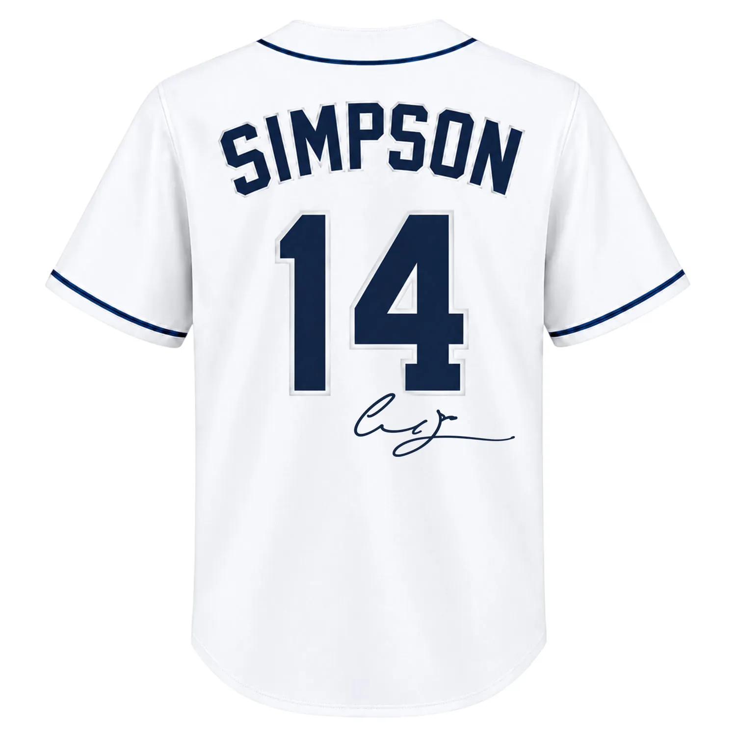 Chandler Simpson Signature Tampa Bay Rays Brilliant Jersey