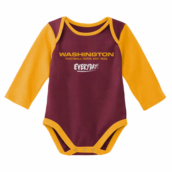 Washington Football Team Born to Play NFL Baby Bodysuit Set (2-Piece) view 2