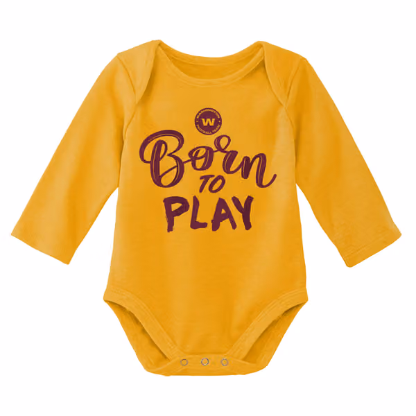 Washington Football Team Born to Play NFL Baby Bodysuit Set (2-Piece) view 3