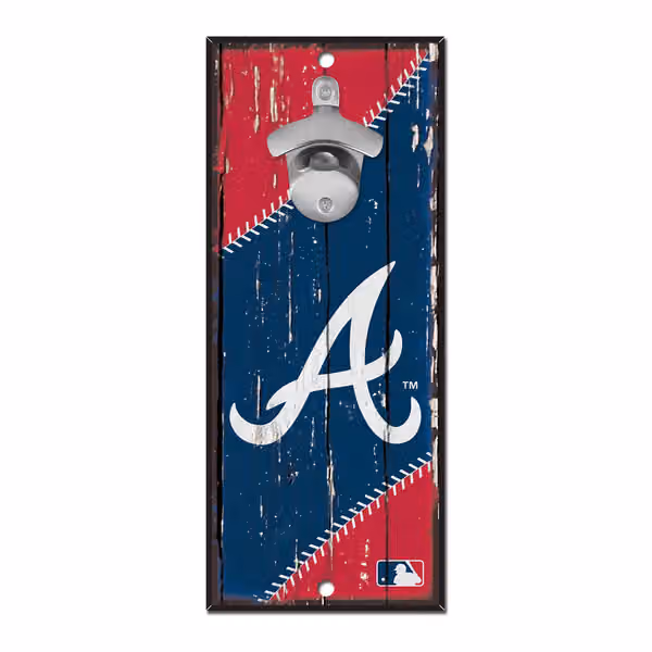 Atlanta Braves MLB Bottle Opener Sign view 1
