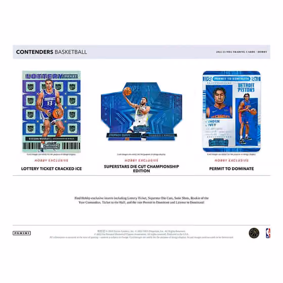 2022/23 Panini Contenders Basketball NBA Hobby Box view 4