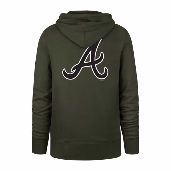 Atlanta Braves Backer '47 Burnside MLB Hoodie Sandalwood view 2