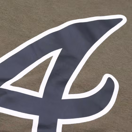 Atlanta Braves Backer '47 Burnside MLB Hoodie Sandalwood view 3