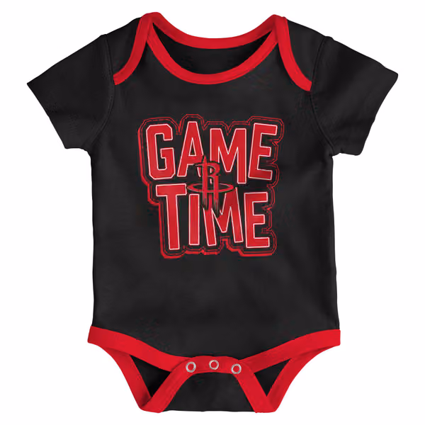 Houston Rockets Game Time NBA Baby Bodysuit Set (3-Piece) view 3