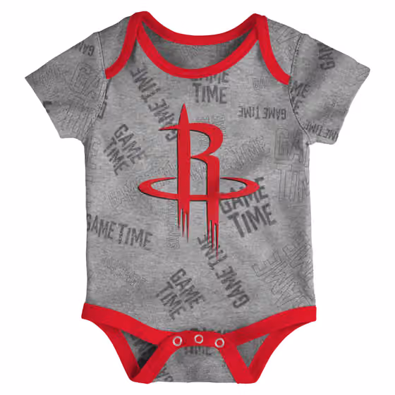 Houston Rockets Game Time NBA Baby Bodysuit Set (3-Piece) view 4