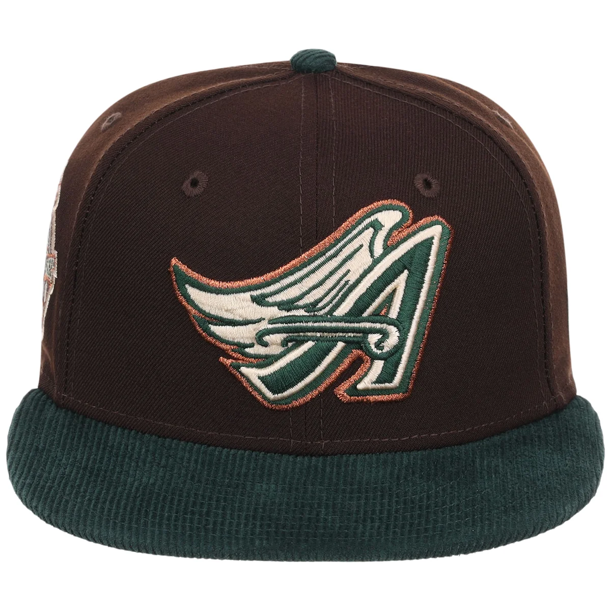 Anaheim Angels MLB Forest Ember New Era 59FIFTY detail view